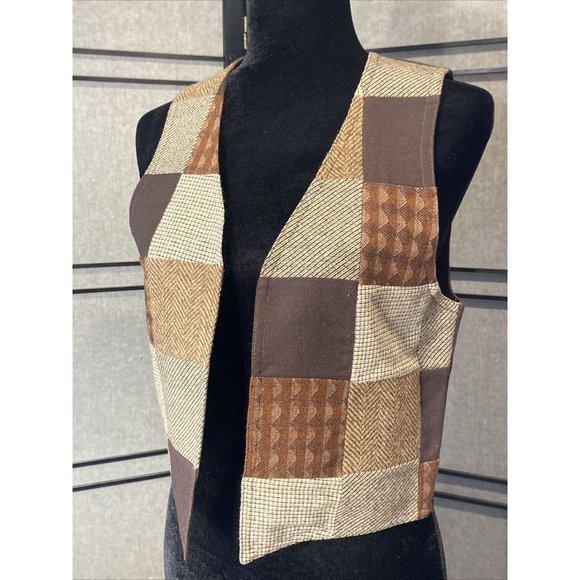 Debby Spence Personal Patchwork Size M Vest Brickerville House Original Vintage - Picture 2 of 12